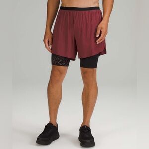 Lululemon Surge Lined Short 6" Special Edition
Mulled Wine Textured Raw S